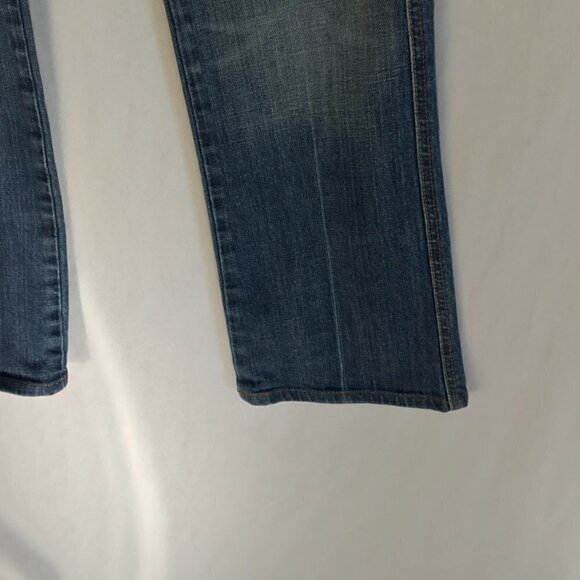 7 For All Mankind Jeans Bootcut Women's Sz 29 "A" Pocket Embellished Medium Wash - Picture 9 of 9